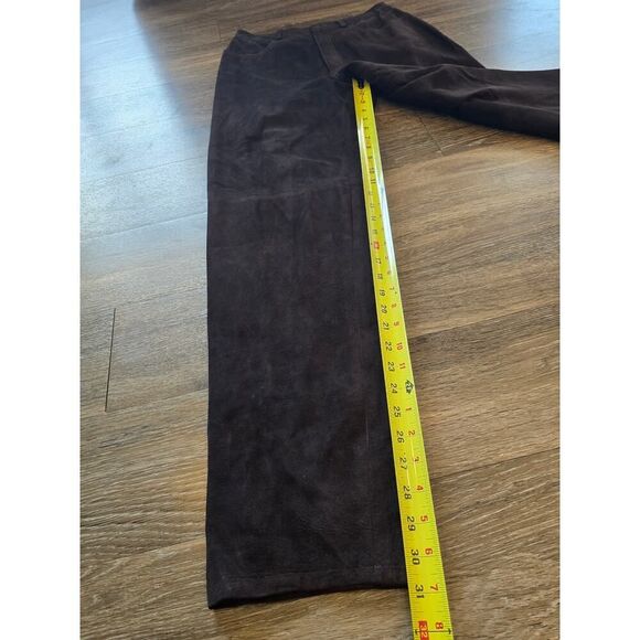 Vintage Bushwacker Genuine Leather Pants Brown Suede Size 10 | Made in USA - Picture 7 of 9